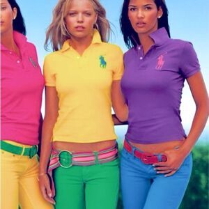 Ralph Lauren Black Label Turquoise Crystal Big Pony Cropped 888 Jean